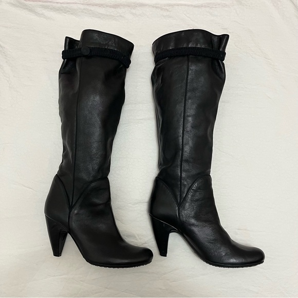 Fornarina Black Leather Boots size 39 - Picture 3 of 17
